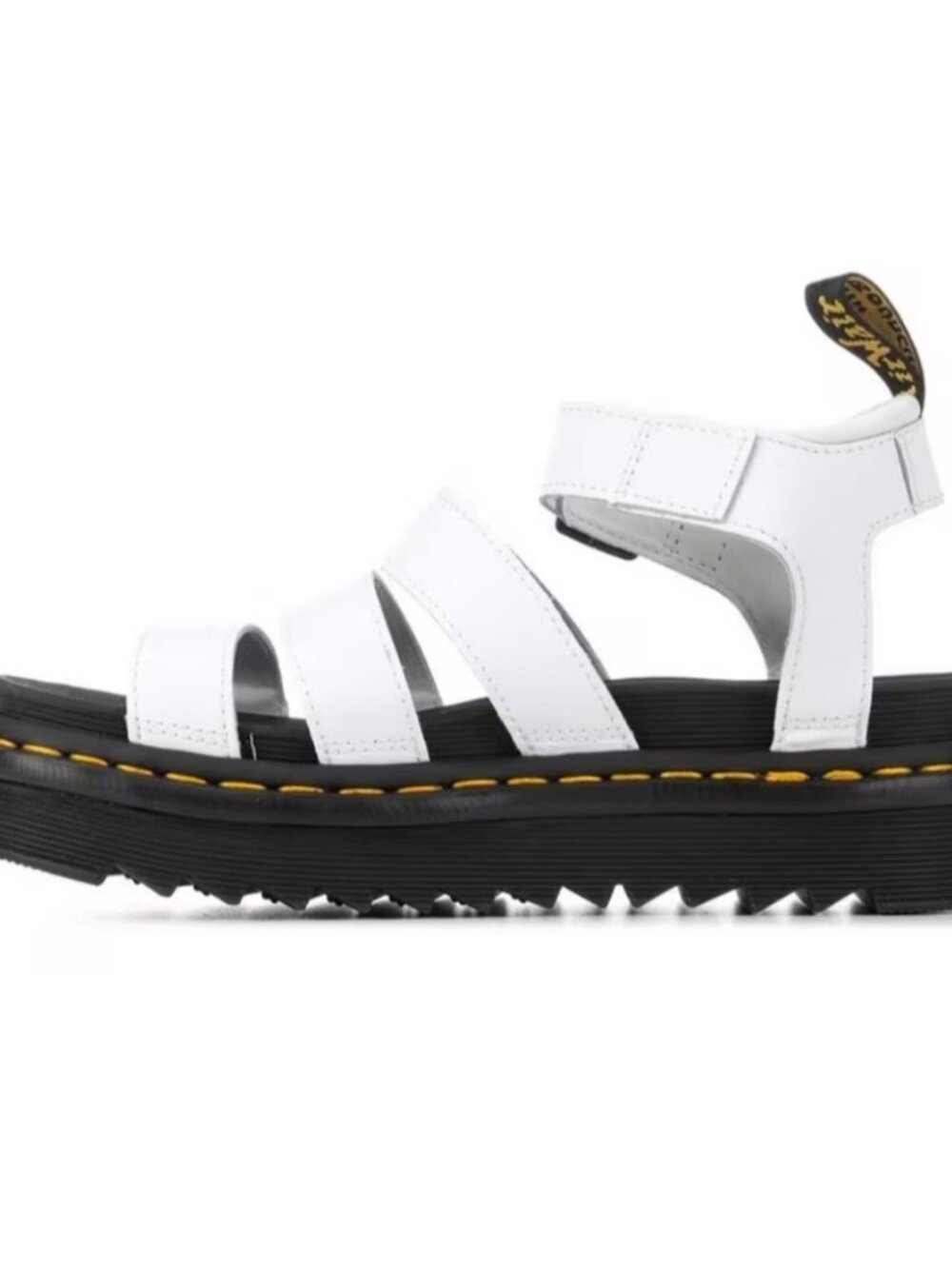 Dr Martens Blaire Sandals Platform White Leather Gladiator Womens Air Wair 9 New - Picture 2 of 7